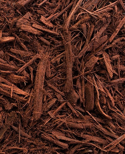 Red hardwood mulch